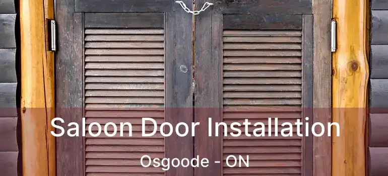  Saloon Door Installation Osgoode - ON