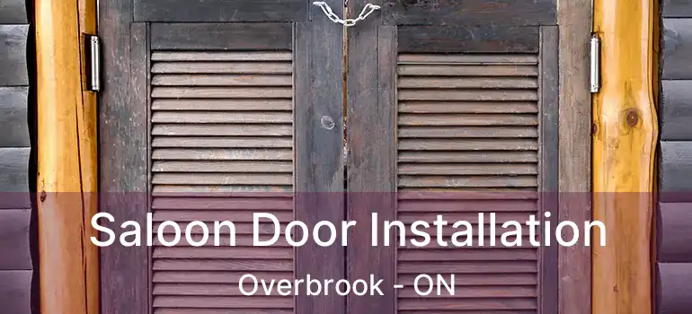  Saloon Door Installation Overbrook - ON