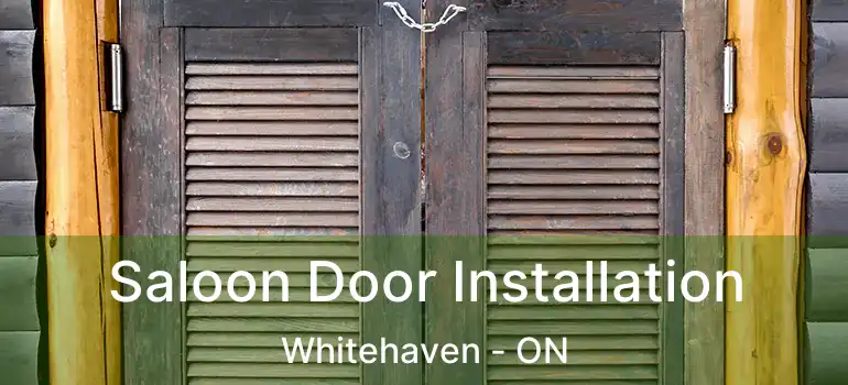  Saloon Door Installation Whitehaven - ON