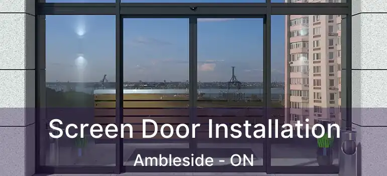  Screen Door Installation Ambleside - ON