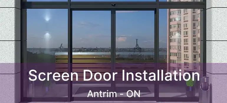  Screen Door Installation Antrim - ON