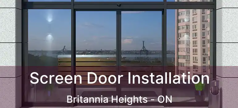  Screen Door Installation Britannia Heights - ON