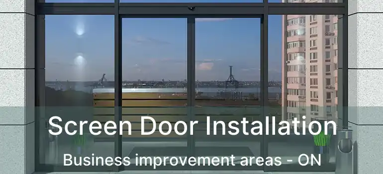  Screen Door Installation Business improvement areas - ON