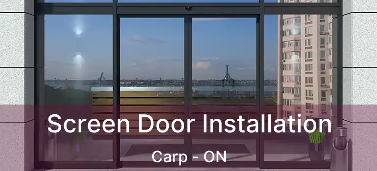  Screen Door Installation Carp - ON