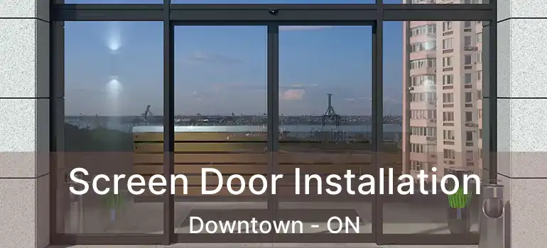  Screen Door Installation Downtown - ON