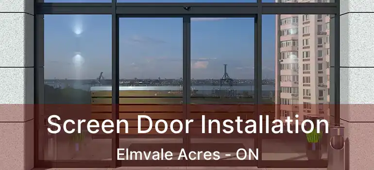  Screen Door Installation Elmvale Acres - ON