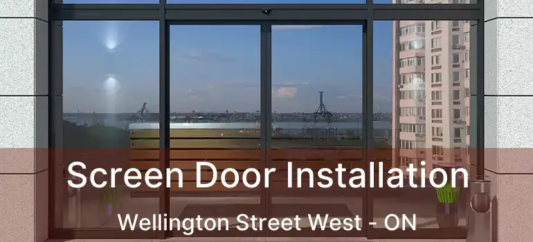  Screen Door Installation Wellington Street West - ON