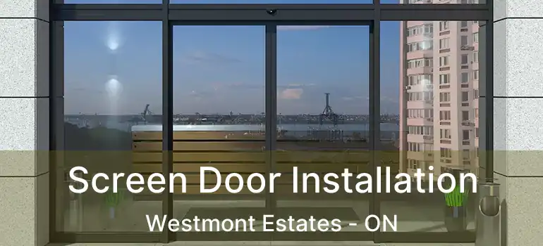  Screen Door Installation Westmont Estates - ON