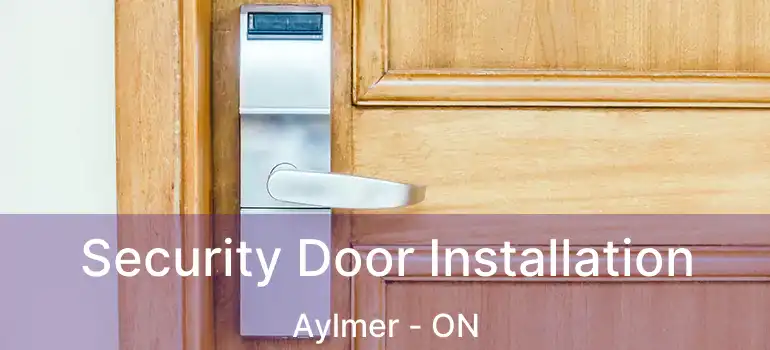  Security Door Installation Aylmer - ON