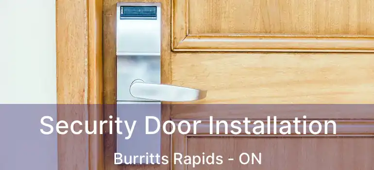  Security Door Installation Burritts Rapids - ON