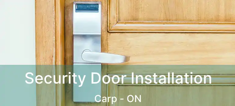  Security Door Installation Carp - ON