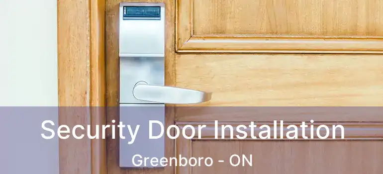  Security Door Installation Greenboro - ON