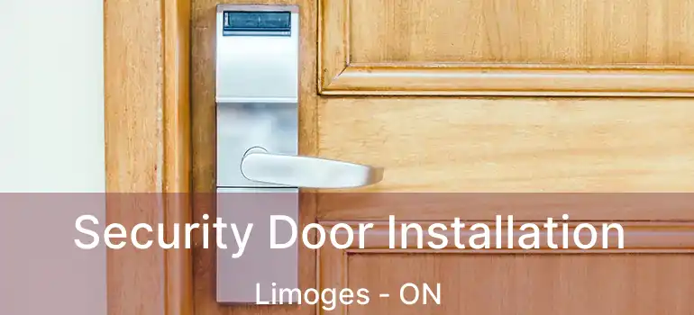  Security Door Installation Limoges - ON