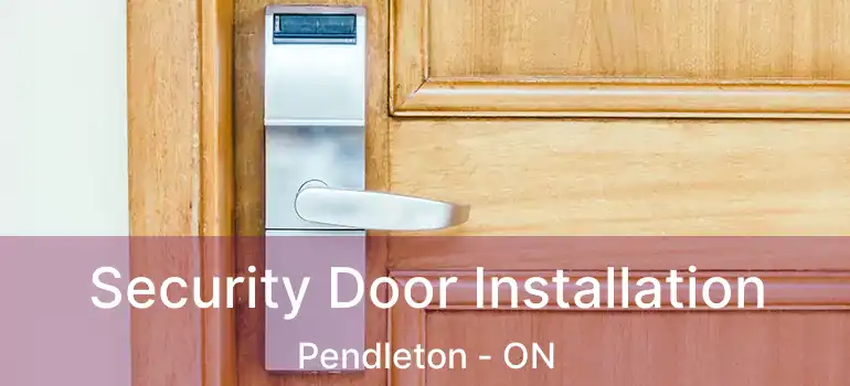  Security Door Installation Pendleton - ON