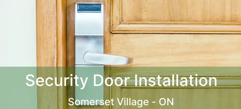  Security Door Installation Somerset Village - ON