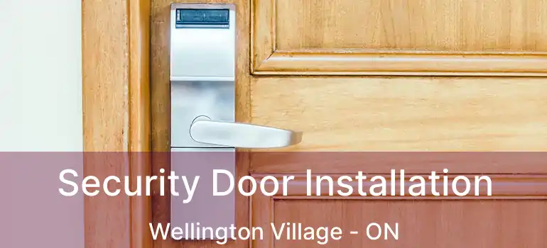  Security Door Installation Wellington Village - ON