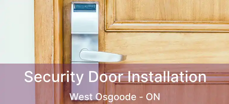  Security Door Installation West Osgoode - ON