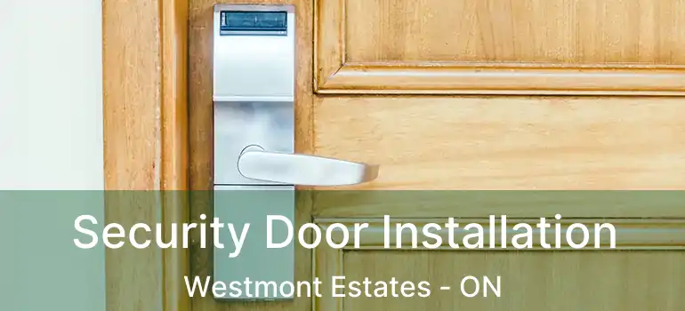  Security Door Installation Westmont Estates - ON