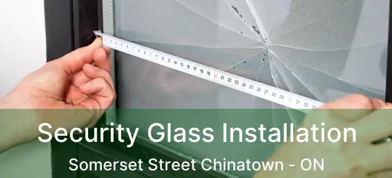  Security Glass Installation Somerset Street Chinatown - ON