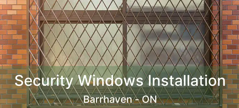  Security Windows Installation Barrhaven - ON