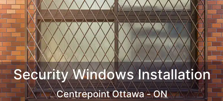  Security Windows Installation Centrepoint Ottawa - ON