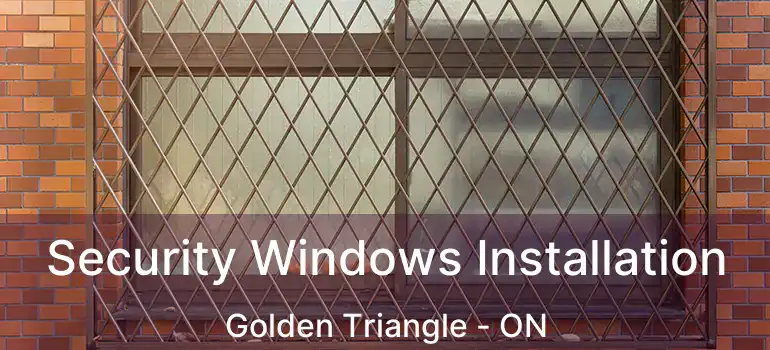  Security Windows Installation Golden Triangle - ON