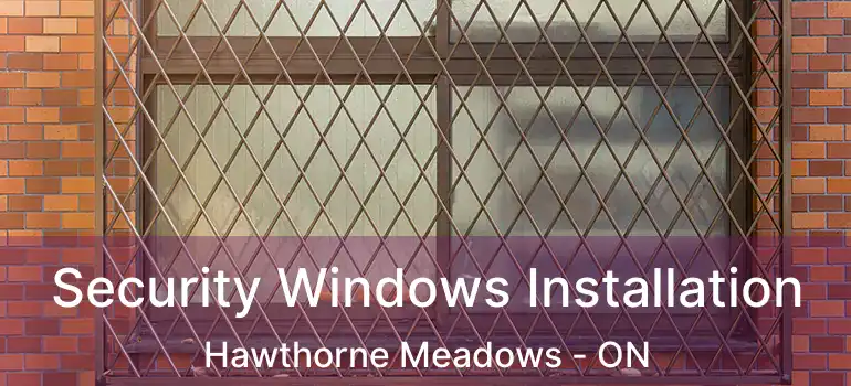  Security Windows Installation Hawthorne Meadows - ON