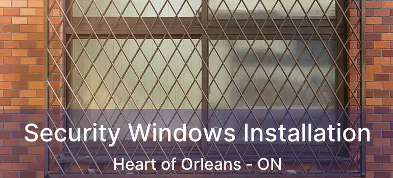  Security Windows Installation Heart of Orleans - ON