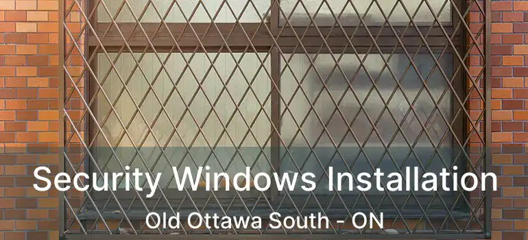  Security Windows Installation Old Ottawa South - ON