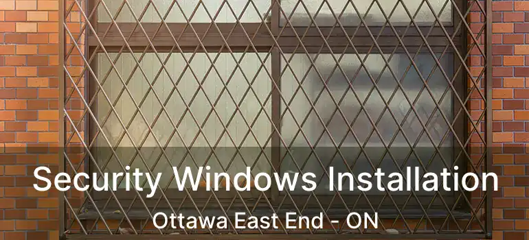  Security Windows Installation Ottawa East End - ON