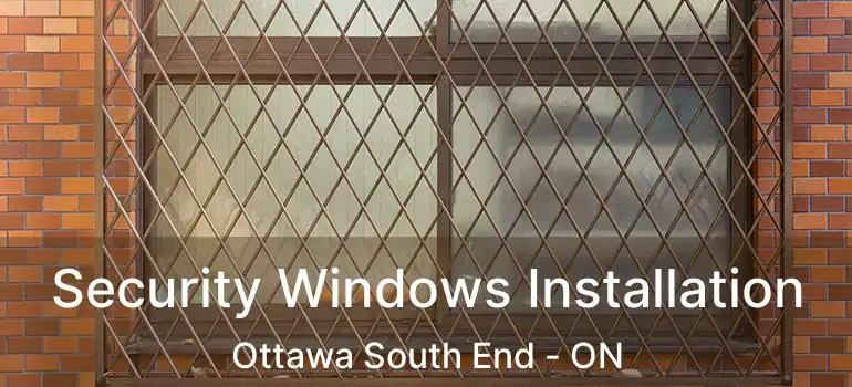  Security Windows Installation Ottawa South End - ON