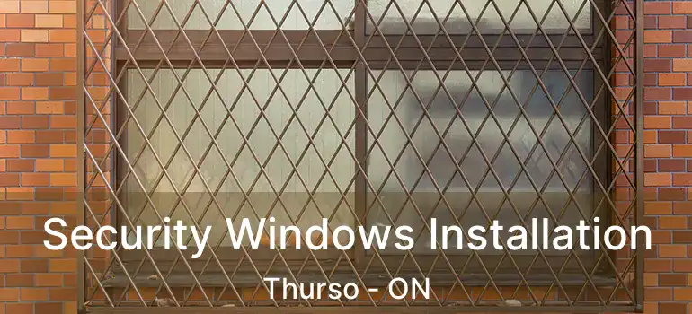  Security Windows Installation Thurso - ON