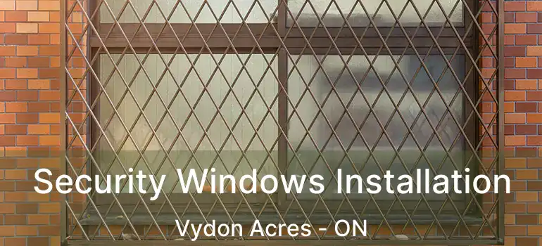  Security Windows Installation Vydon Acres - ON