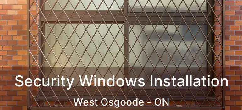  Security Windows Installation West Osgoode - ON