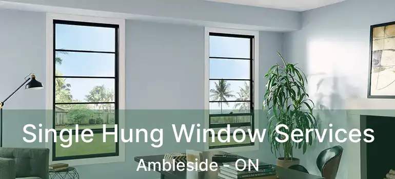  Single Hung Window Services Ambleside - ON