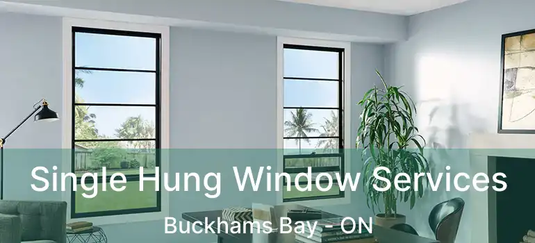  Single Hung Window Services Buckhams Bay - ON