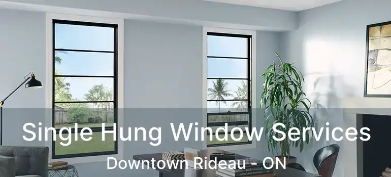  Single Hung Window Services Downtown Rideau - ON