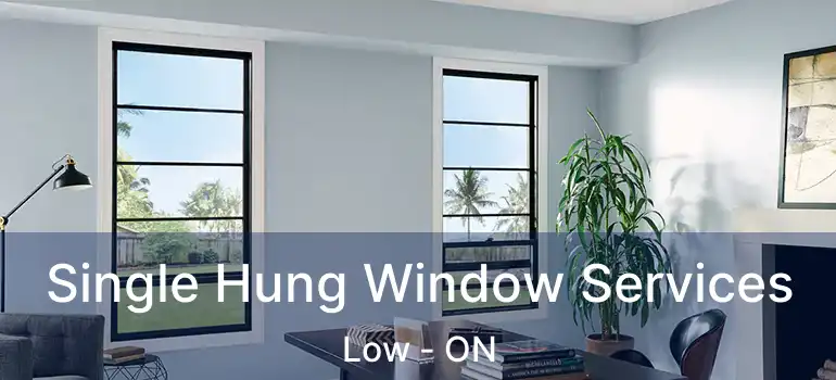  Single Hung Window Services Low - ON