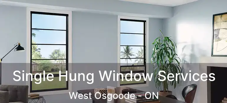  Single Hung Window Services West Osgoode - ON