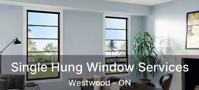  Single Hung Window Services Westwood - ON