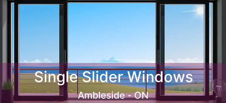  Single Slider Windows Ambleside - ON