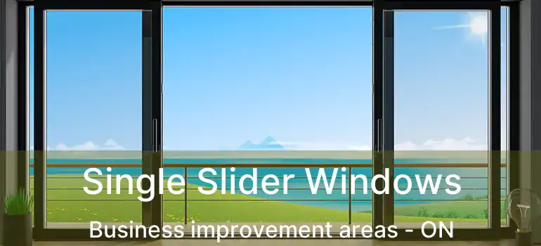  Single Slider Windows Business improvement areas - ON