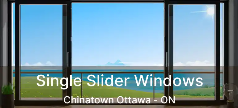  Single Slider Windows Chinatown Ottawa - ON