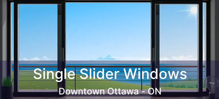  Single Slider Windows Downtown Ottawa - ON