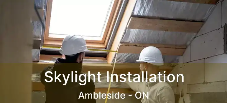  Skylight Installation Ambleside - ON