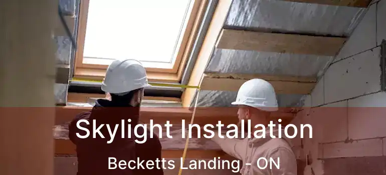  Skylight Installation Becketts Landing - ON