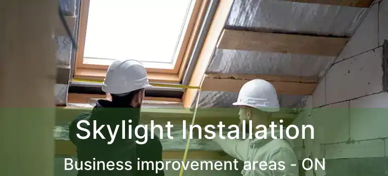  Skylight Installation Business improvement areas - ON