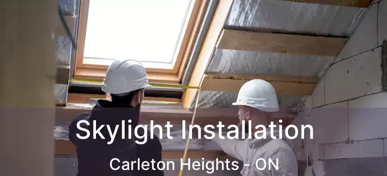  Skylight Installation Carleton Heights - ON