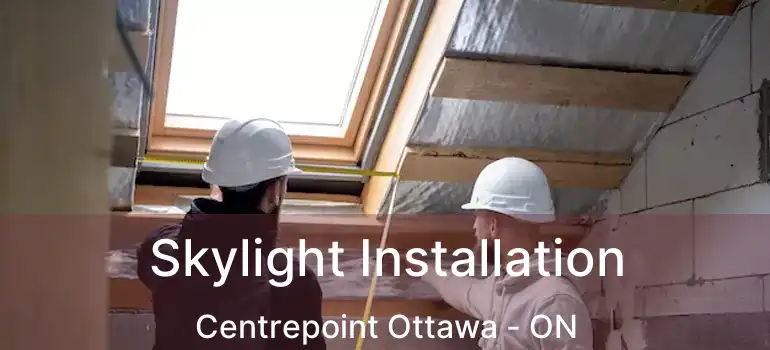  Skylight Installation Centrepoint Ottawa - ON