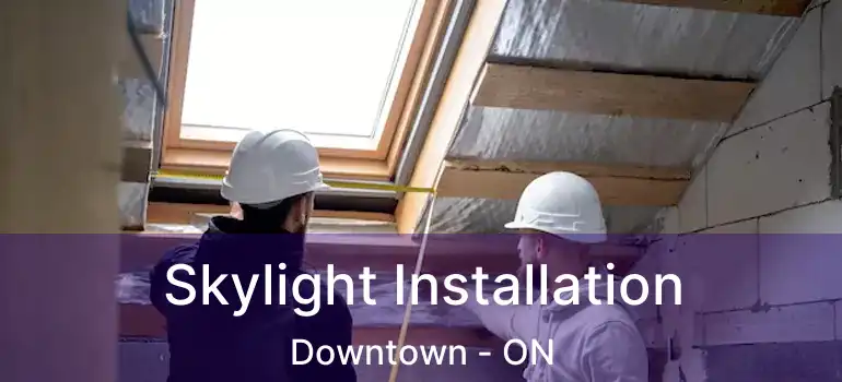  Skylight Installation Downtown - ON